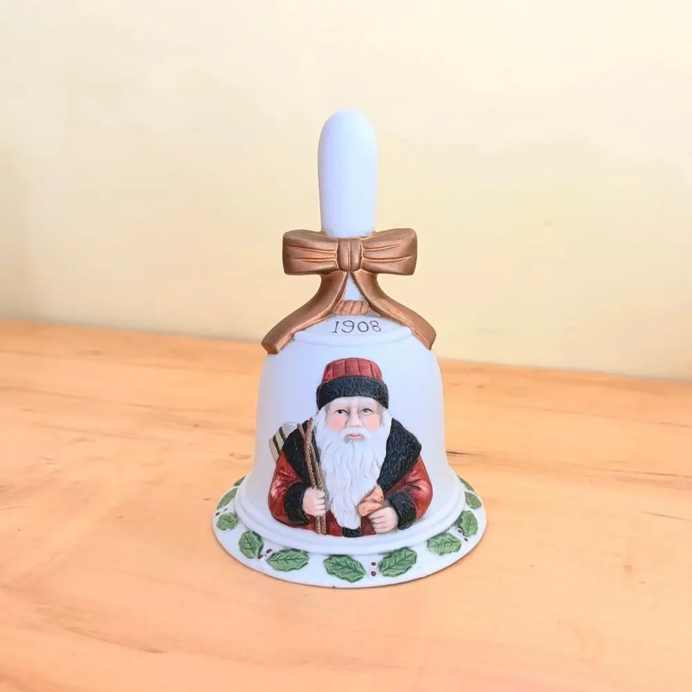 Thomas Nast Flambro 1908 Memories of Santa Dinner Bell Christmas Decor